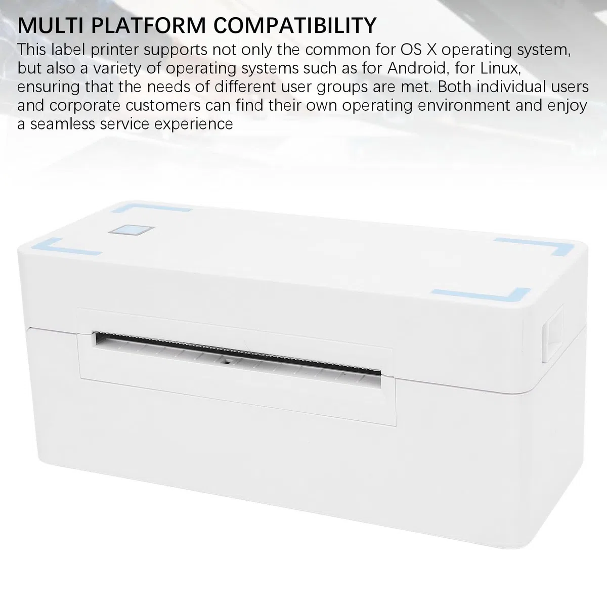 Termiczna Drukarka Etykiet, Bezprzewodowa Termiczna Drukarka Papierowa Bluetooth USB z dużą prędkością 150 180 Mm SEC 203 Dpi, dla Systemu Shopify (Wtyczka UE)