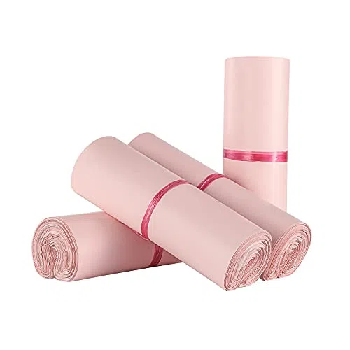Plastikowe samoprzylepne torby pocztowe, Self Seal Mailer Envelopes Pink Multiple Sizes 100 Pcs(17x30)