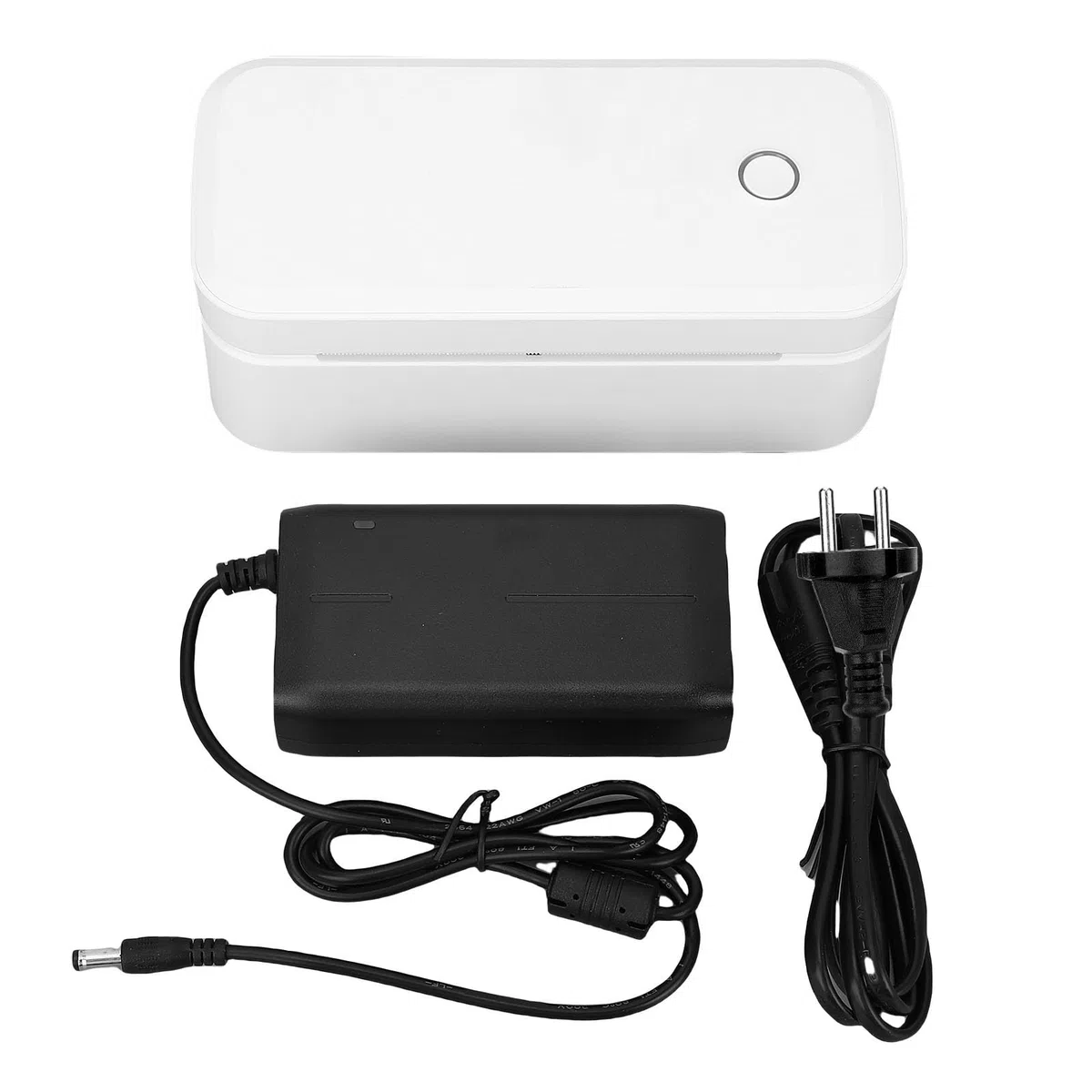 Jeffergarden Termiczna Drukarka Etykiet, 4x6, 200 Dpi, Drukarka Etykiet Wysyłkowych z łącznością Bluetooth USB do Komputera, Tabletu z Telefonem Komórkowym, Domowe Biuro, Centra Handlowe (wtyczka UE)