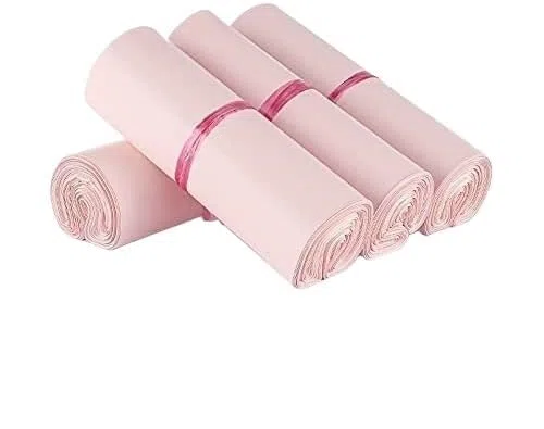Plastikowe samoprzylepne torby pocztowe, Self Seal Mailer Envelopes Pink Multiple Sizes 100 Pcs(17x30)